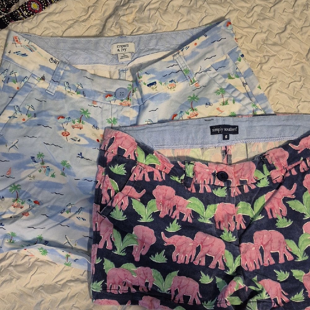 Crown & Ivy and Simply Southern Shorts Size 6
